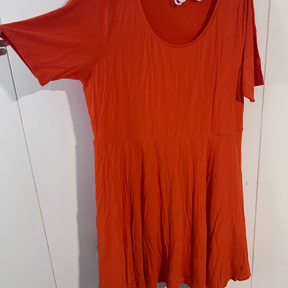 Ava & Viv Bold Orange summer dress
